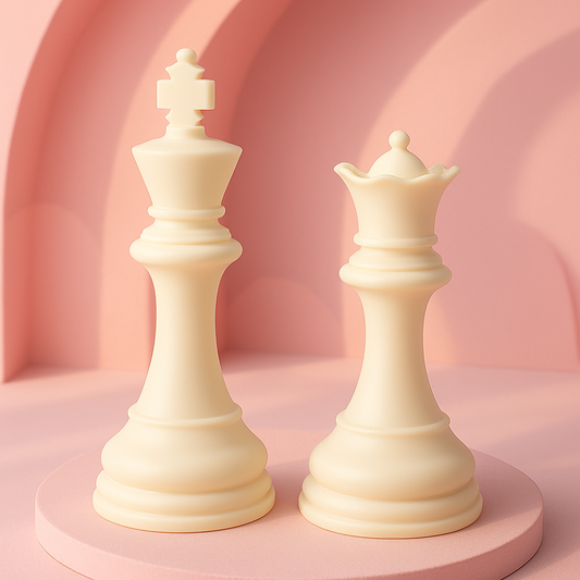 Chess King & Queen Gift Decor Set
