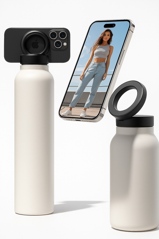 Insulated Water Bottle - Compatible MagSafe and Phone Holder - 1 LITRE