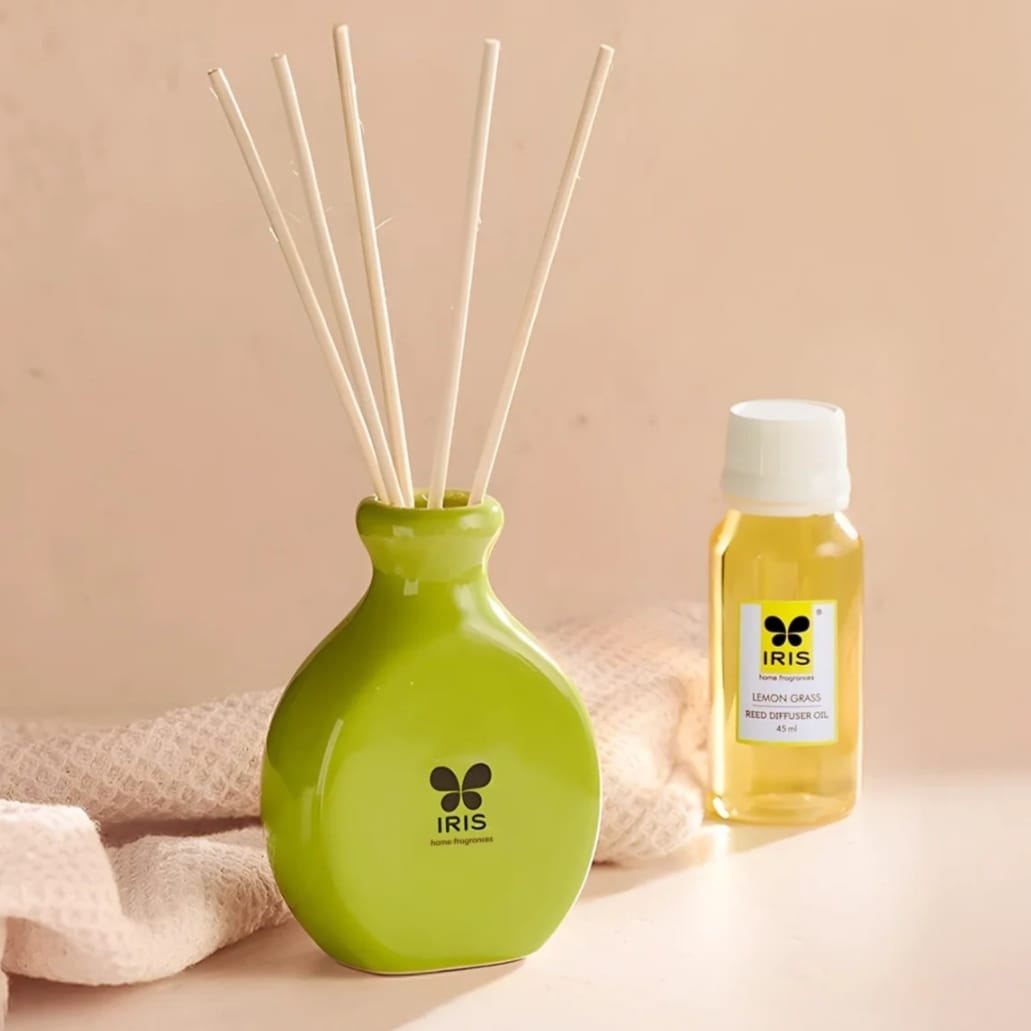 IRIS Lemongrass Reed Diffuser Set