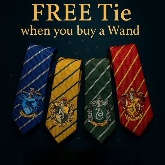 Harry Potter Wand Set – Collector’s Edition + Free House Tie !!