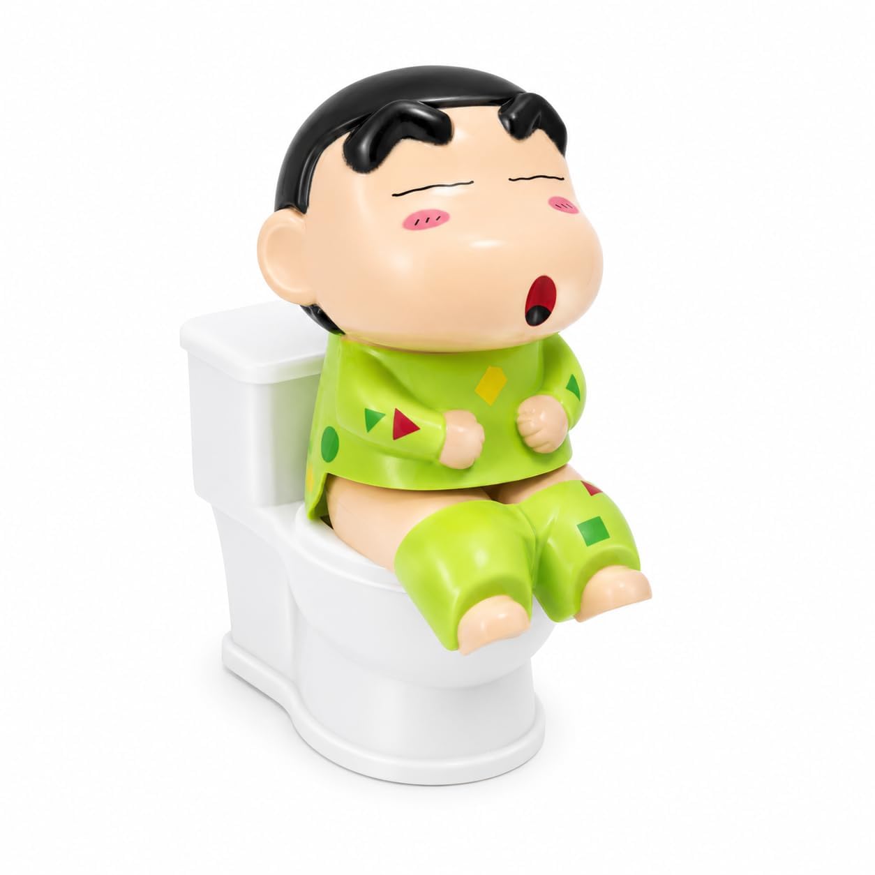 Susu Shin-chan Pissing Toilet Prank Set(Pack of 1) 13cm Leak-Free Water Base | Interactive Mini Water Spray Squeeze-Refillable Water Prank Toy