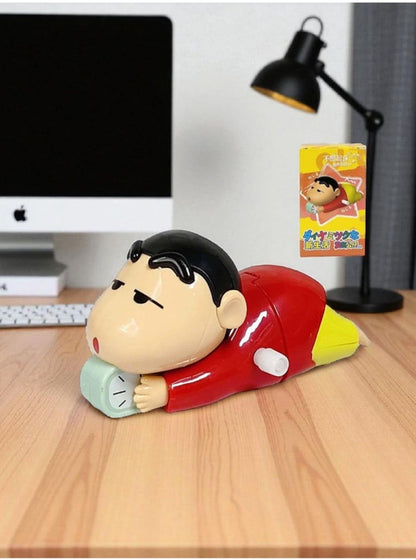 Shinchan Fun Duo Combo™ | Cute Mobile Holder + Wind-Up Toy Set - Assorted holder (Anime-Inspired | Jus Hamper Exclusive)