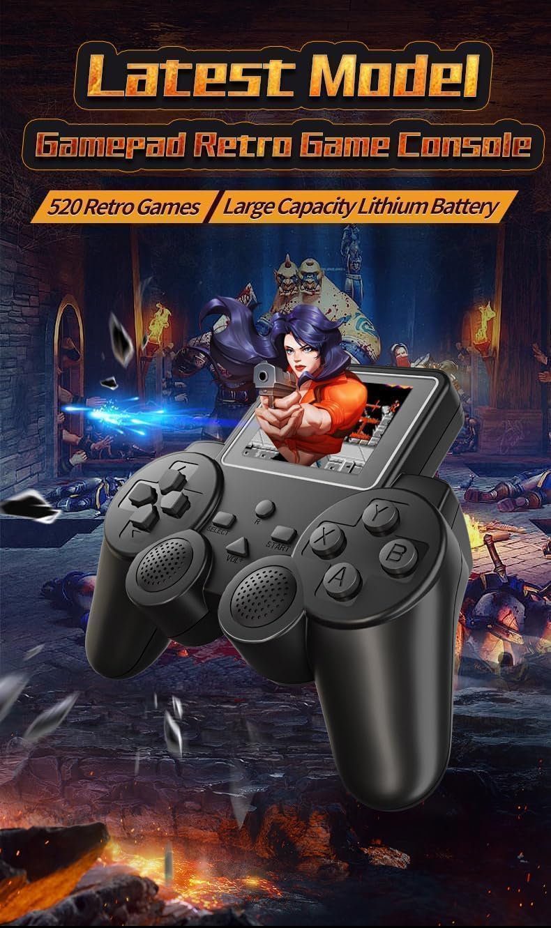 DXP S10 Game Handheld Game Retro Gaming Console Built-In Display Controller