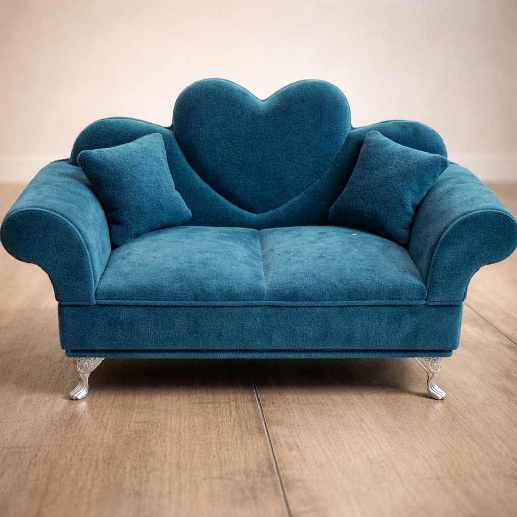 Heart-Back Mini Sofa !