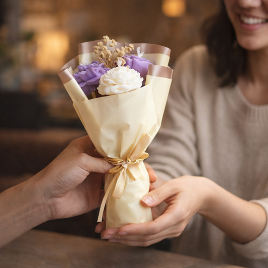Handmade Floral Bouquet Candle (PACK OF 5)