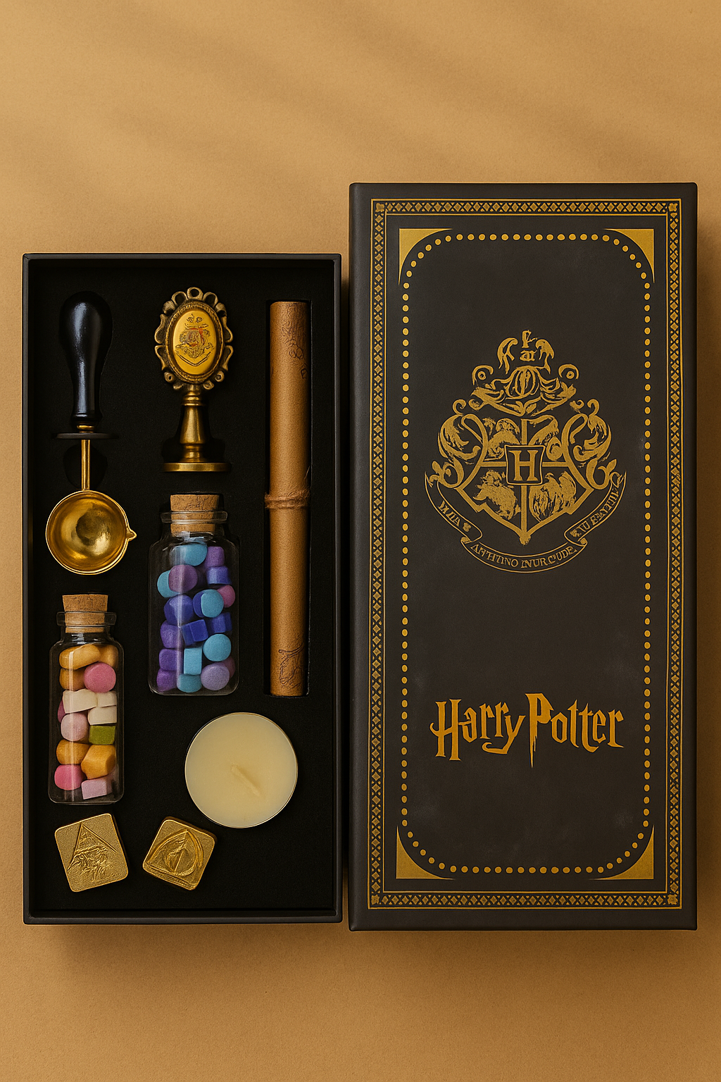 Harry Potter Hogwarts Wax Seal Stamp Kit – Collector’s Gift Box