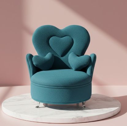 "Heart-to-Heart" Velvet Accent Chair Collection