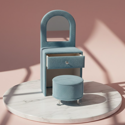 "Royal Reflection" Mini Vanity & Ottoman Collection