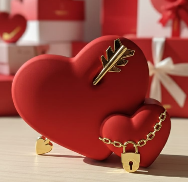 "Cupid’s Arrow" Eternal Heart boxes.