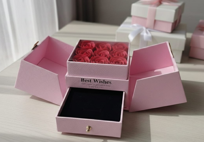"Best Wishes" Blooming Jewelry Trunk