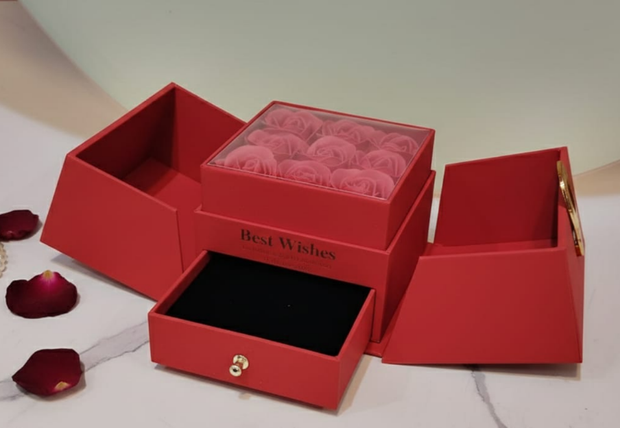 "Best Wishes" Blooming Jewelry Trunk