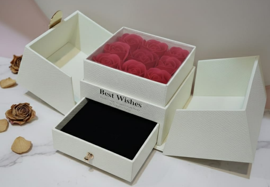 "Best Wishes" Blooming Jewelry Trunk