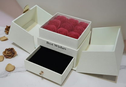 "Best Wishes" Blooming Jewelry Trunk
