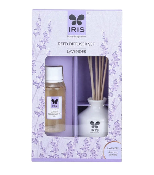 IRIS Lavender Reed Diffuser Set