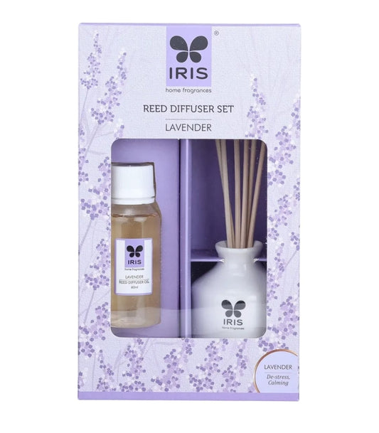 IRIS Lavender Reed Diffuser Set