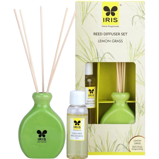 IRIS Lemongrass Reed Diffuser Set