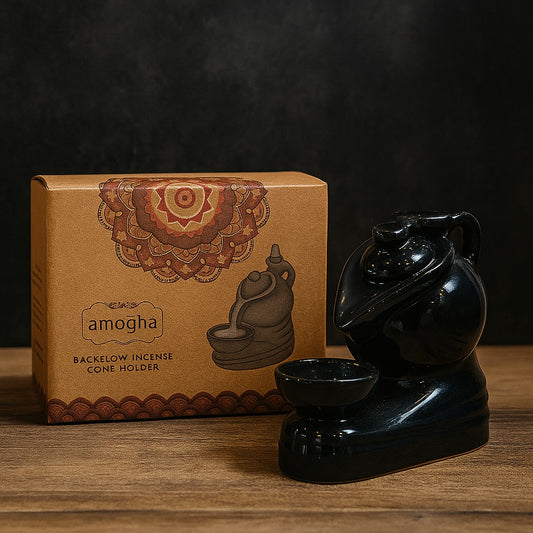 Amogha Backflow Incense Cone Holder – Teapot Design