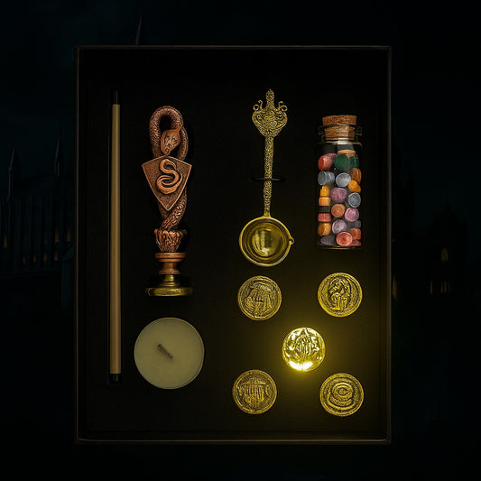 Slytherin Wax Seal Stamp Gift Box – Deluxe Wizarding Edition