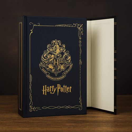 Harry Potter Hogwarts Crest Notebook – Gold Foil Hardcover Edition