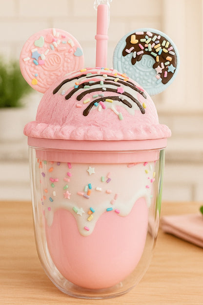 Magical Ice Cream Shake Tumbler Cups – Unicorn & Cookie Delight Series