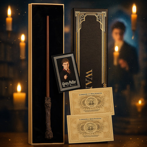 Harry Potter Wand Set – Collector’s Edition + Free House Tie !!