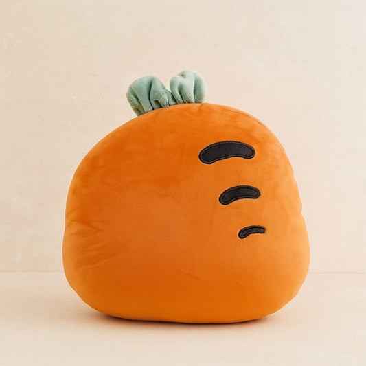 Carrot Plush Pillow – Soft & Cuddly Hug Toy with Blanket inside!
