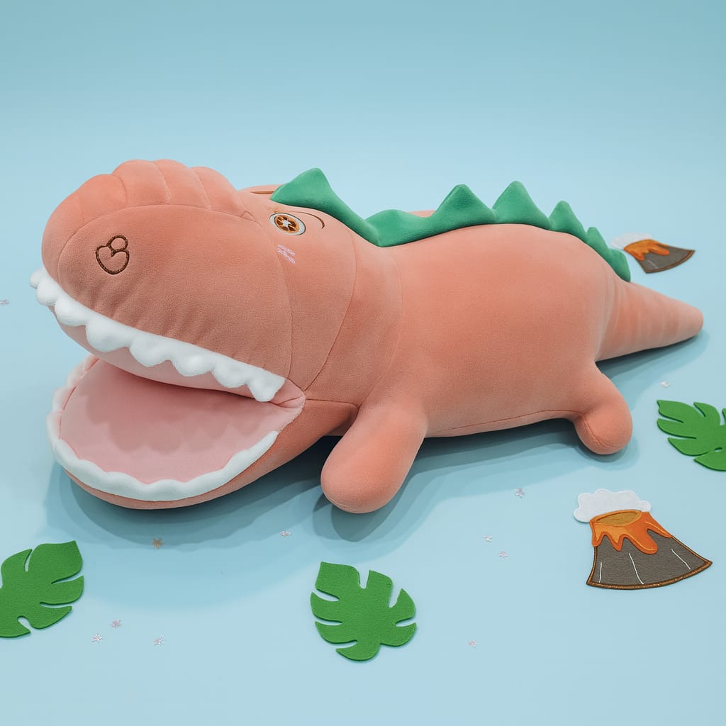 T-Rex Dinosaur Plush Pillow – Big Huggable Dino Toy