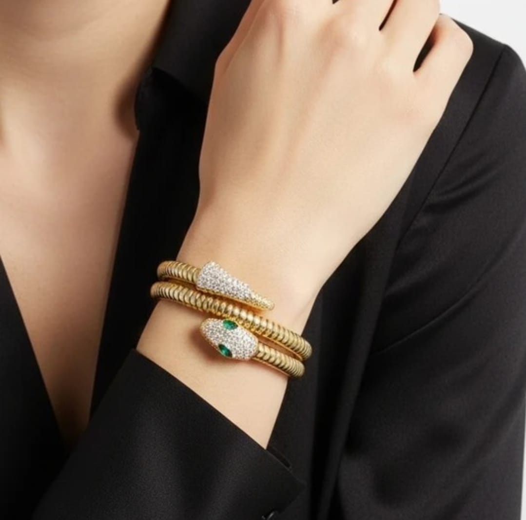 Luxury Crystal Snake Design Bracelet (PACK OF 2)