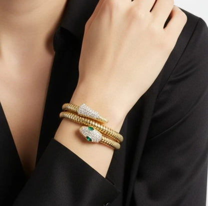 Luxury Crystal Snake Design Bracelet (PACK OF 2)
