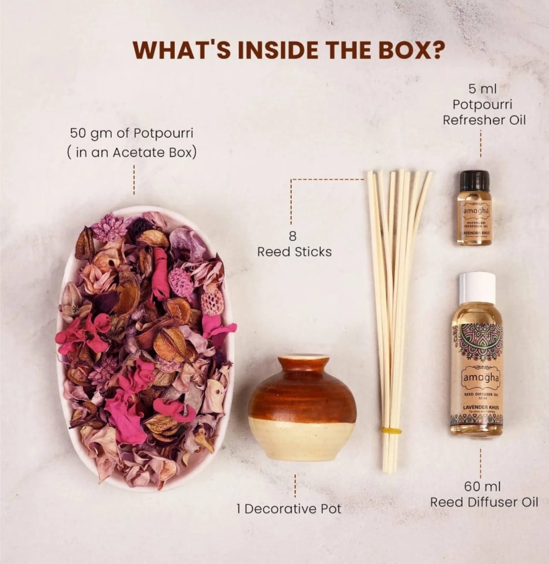 Amogha Lavender Khus Fragrance Gift Set