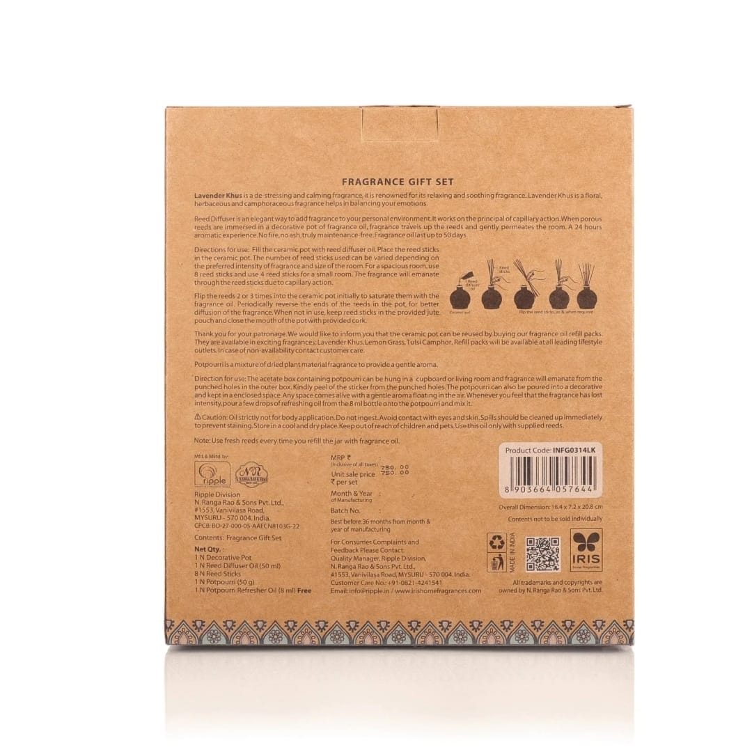 Amogha Lavender Khus Fragrance Gift Set