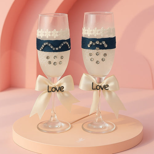 Romantic Decorative Love Glass Set