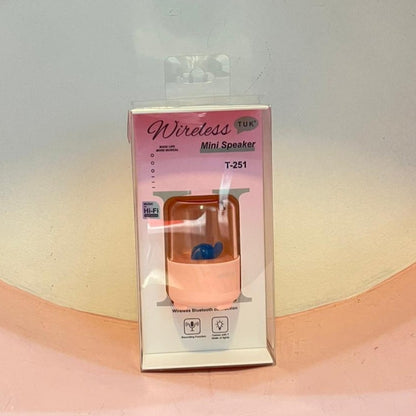 Bear-themed wireless mini speaker with LED Night Light !🧸