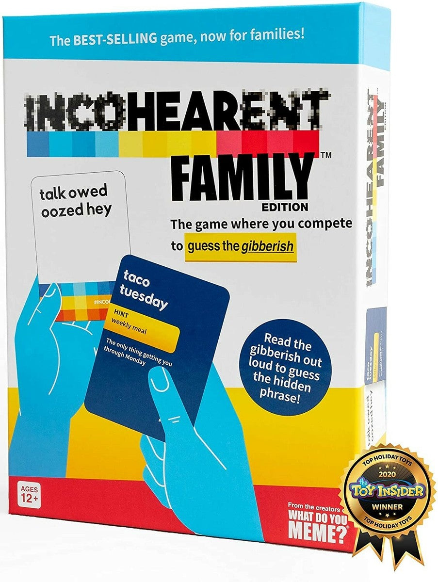 Incohearent Family Edition – Hilarious Gibberish Guessing Game for All Ages (12+)