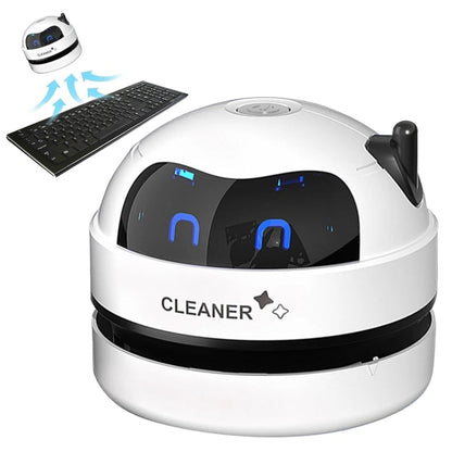Mini Robot Vacuum Cleaner – USB Rechargeable Desktop & Keyboard Dust Cleaner