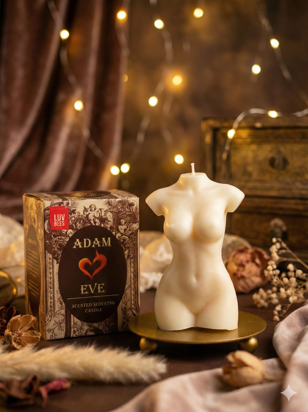 Adam & Eve Sculpted Scented Candles 🕯️