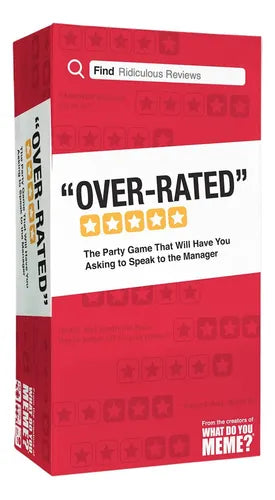 Over-Rated Party Game – Hilarious Review-