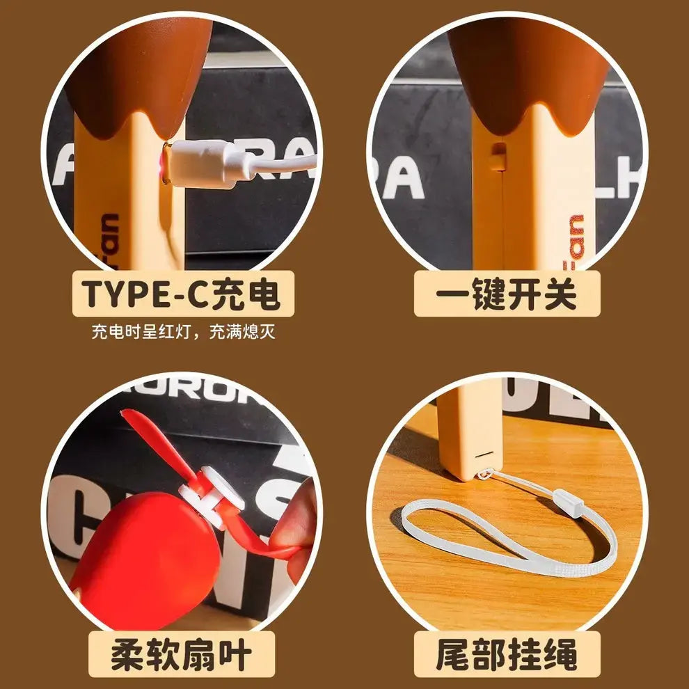 Match Fan Mini Rechargeable Hand Fan !