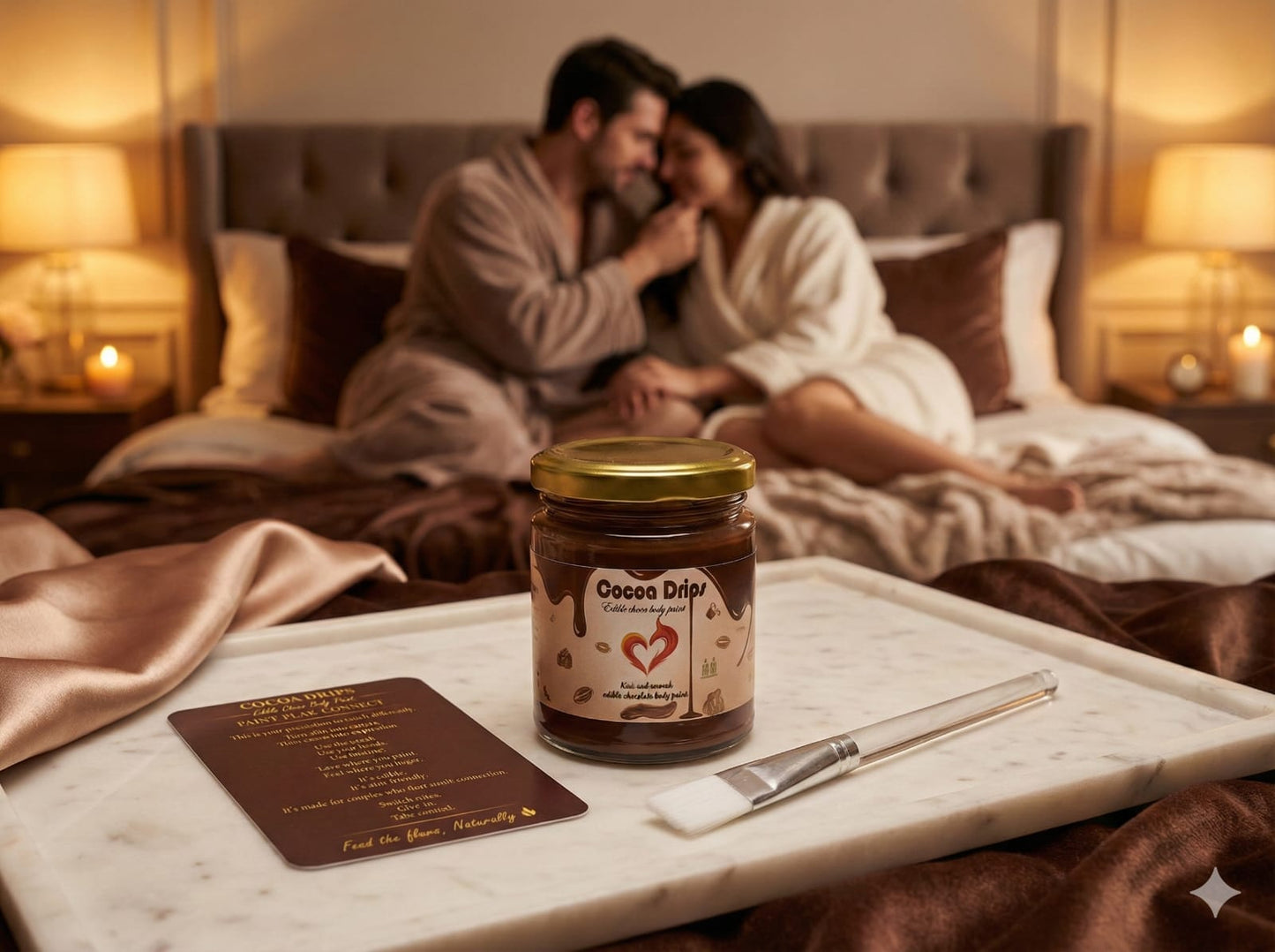 Cocoa Drips – Edible Chocolate Body Paint for Couples