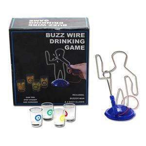 Buzz Wire Drinking Game – Party Challenge with 4 Shot Glasses