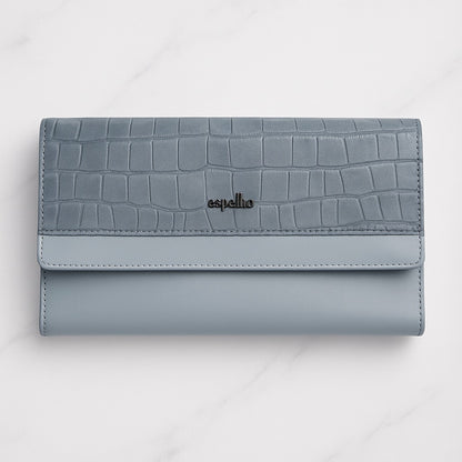 Espelho Luxe Croc-Textured Wallet